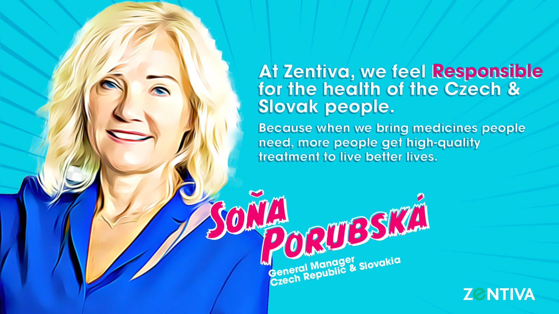 Zentiva SuperpowerZ with Sona Porubska, General Manager Czech Republic & Slovakia at Zentiva